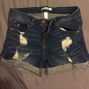 High waisted shorts